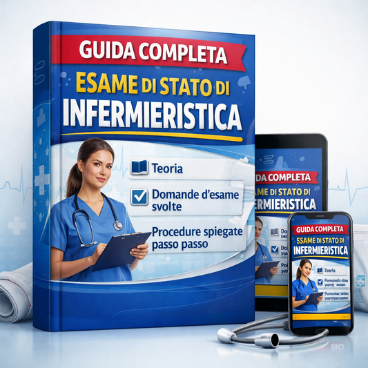 Guida Completa Esame di Stato Infermieristica: La risorsa definitiva di teoria, pratica e domande svolte per superare l’esame abilitante con sicurezza